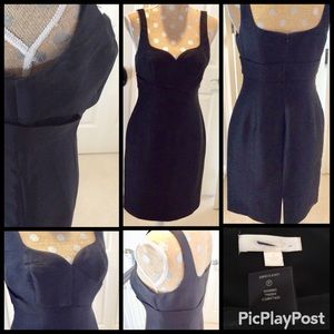 Ann Taylor silk ,black dress SZ4